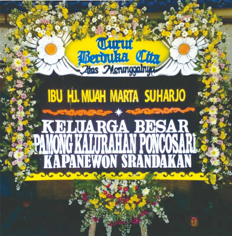 Jual Bunga Papan Bantul Duka Cita KODE : DC9